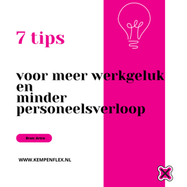 7 tips voor meer werkgeluk en minder personeelsverloop!